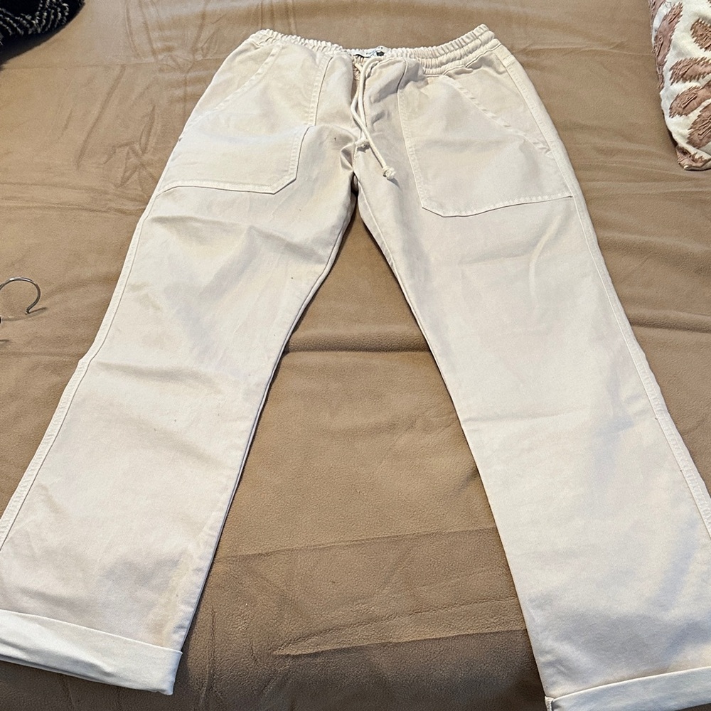 Fidelity Women’s Tan relaxed jogger Pants